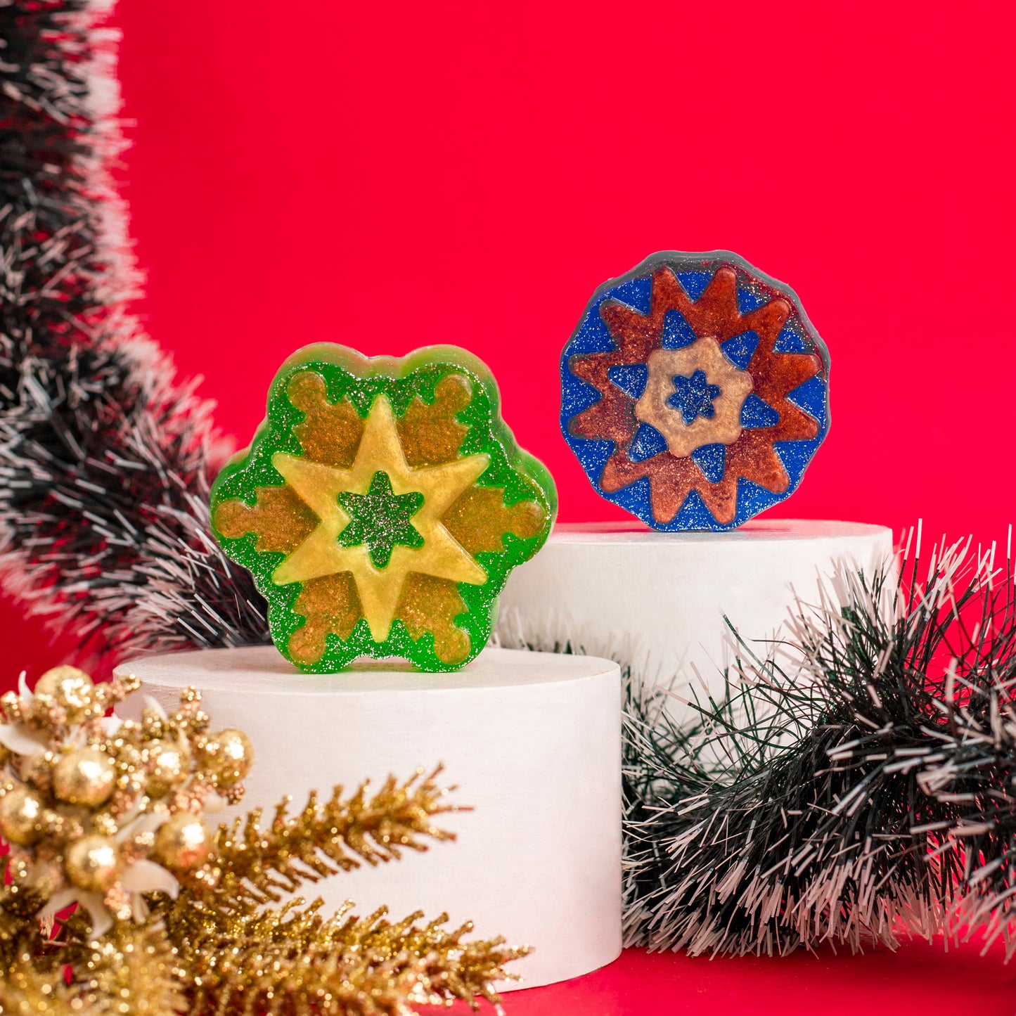 Snow Flake Soap Bars