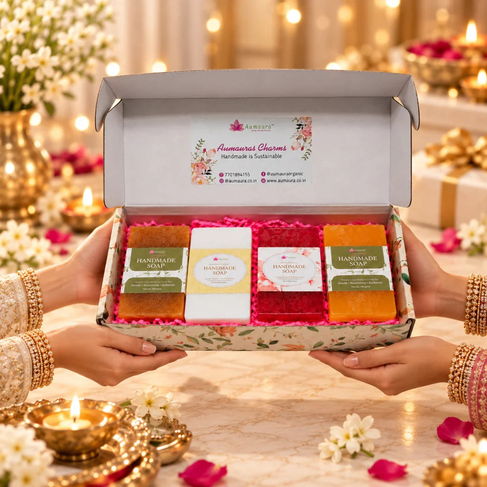 Handmade Soap Hamper | Pack of 4 Soaps