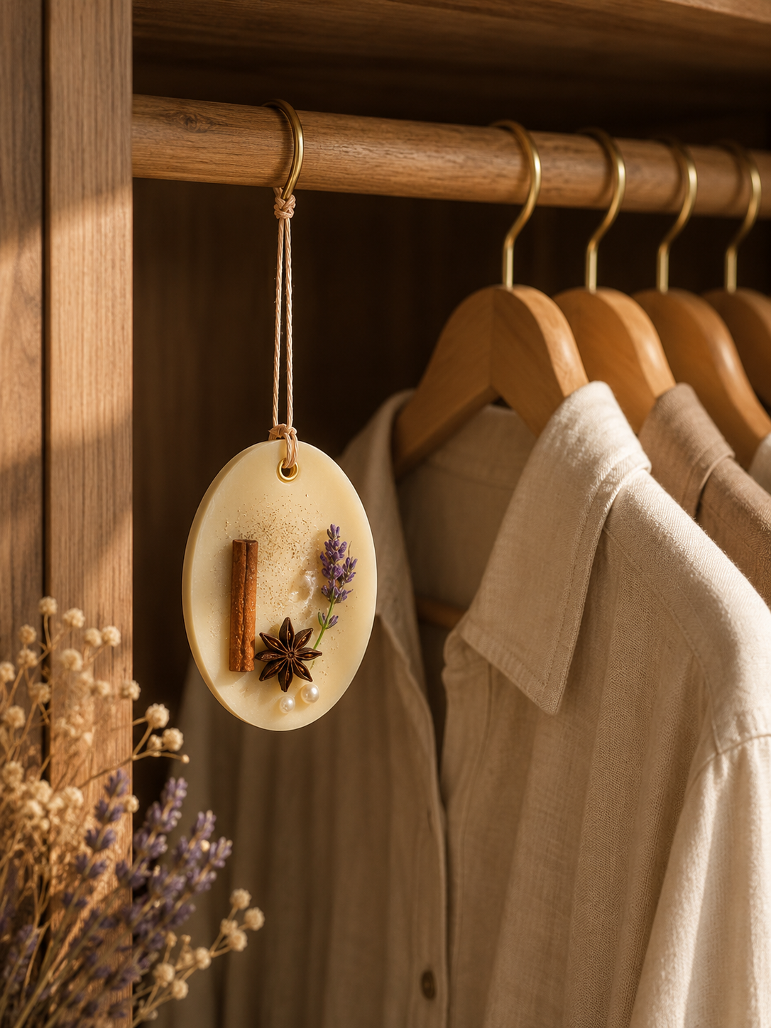 Handcrafted Botanical Wardrobe Sachets (Cinnamon-Vanilla)