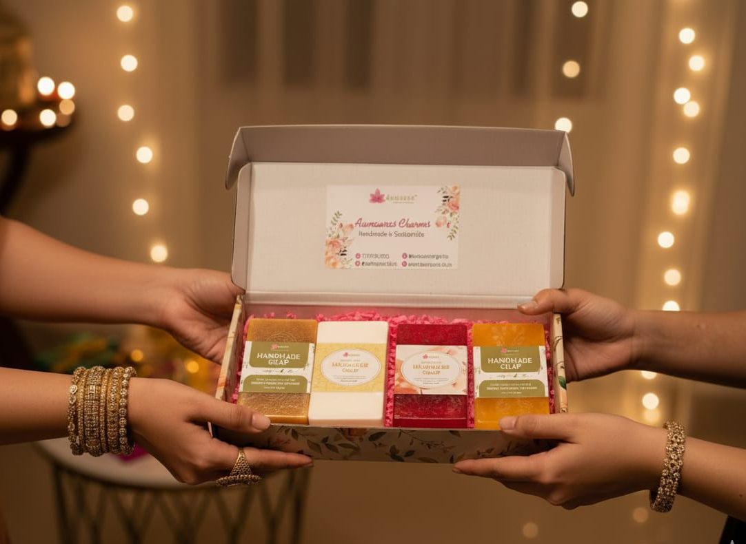 Handmade Soap Hamper | Pack of 4 Soaps